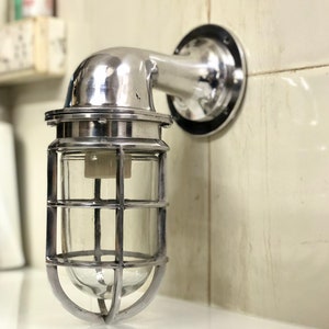 Nautical Aluminum Swan Neck Indoor Wall Decor Bulkhead Light Fixture