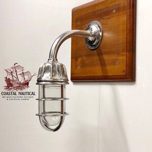 Antique Swan Neck Nautical Interior Design Aluminum Swan Light Fixture 1 Piece image 2