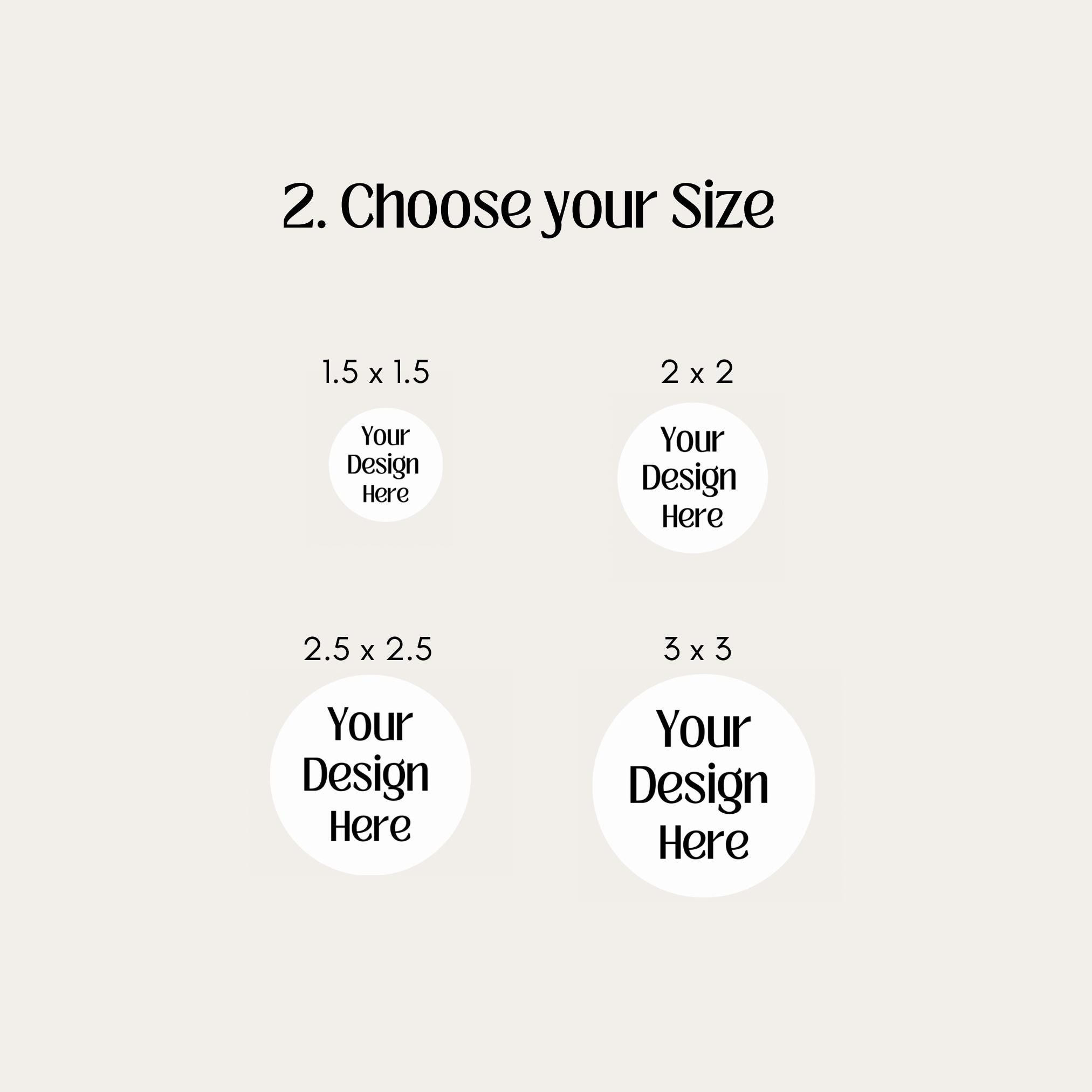 Printable and Customizable Round Sticker Label, Your Logo and Design on ...