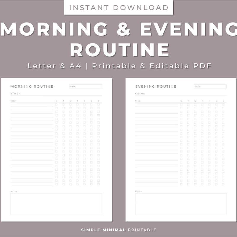 Morning Routine - Etsy