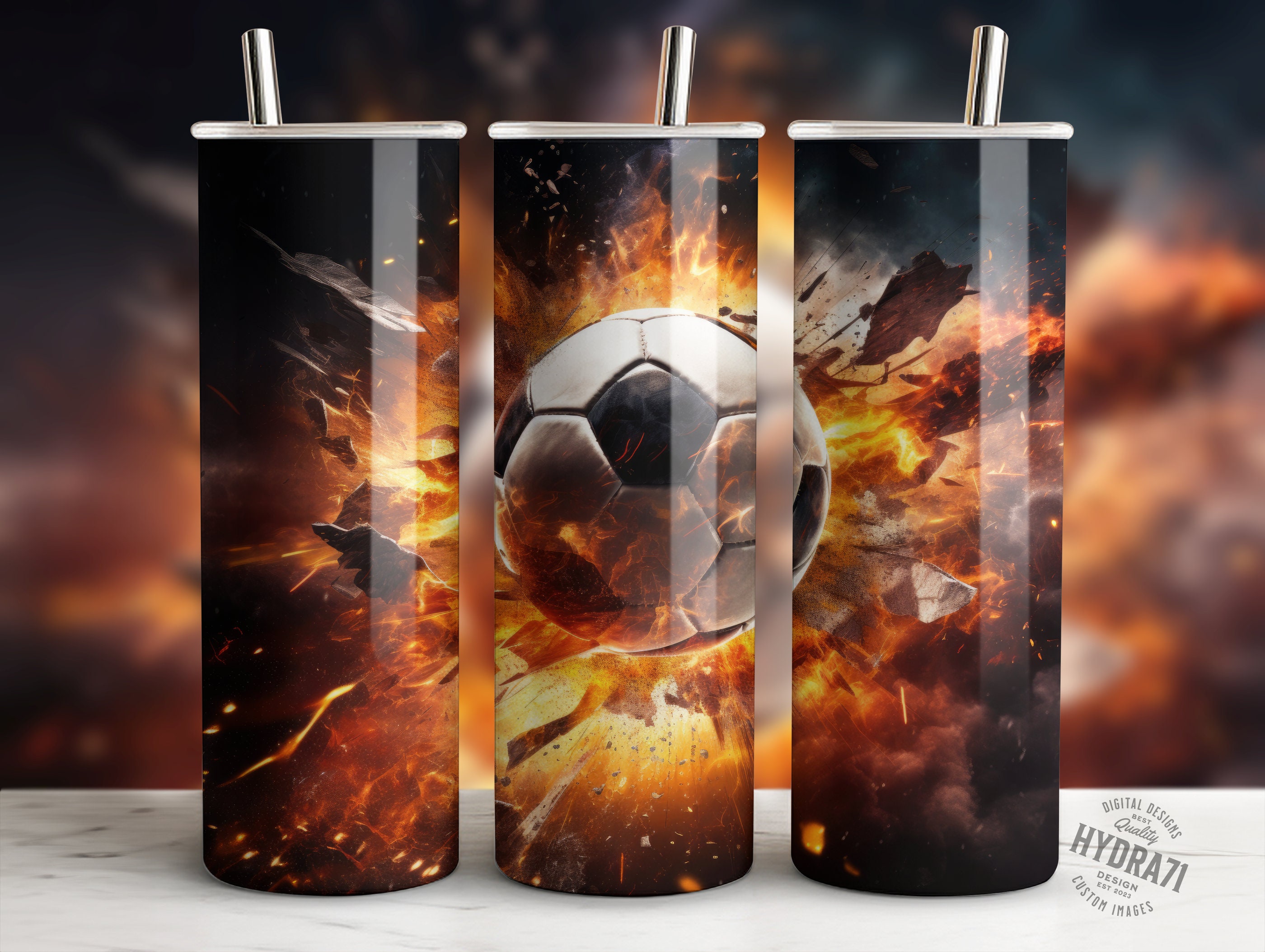 Soccer ball sports 20 oz Skinny Tumbler Wrap | Sublimation Design | Instant Digital Download PNG | DIGITAL ONLY | sports ball tumbler design