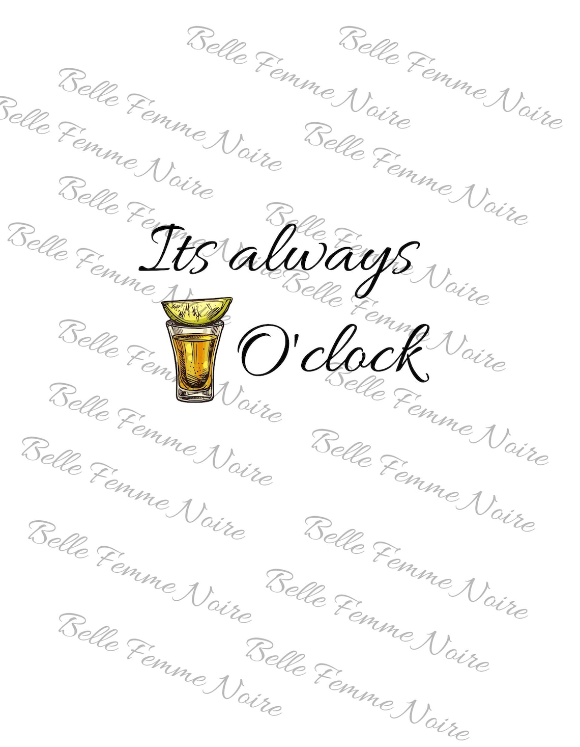 It's Always Shot O' Clock SVG JPG PNG Digital Etsy
