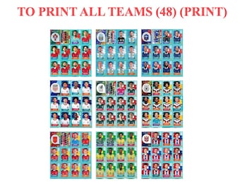 Soccer/Futbol World Cup 2026 Panini Sticker Album, Printable Soccer Cards (PDF)
