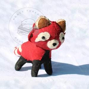 Felt Red Panda Sewing Pattern