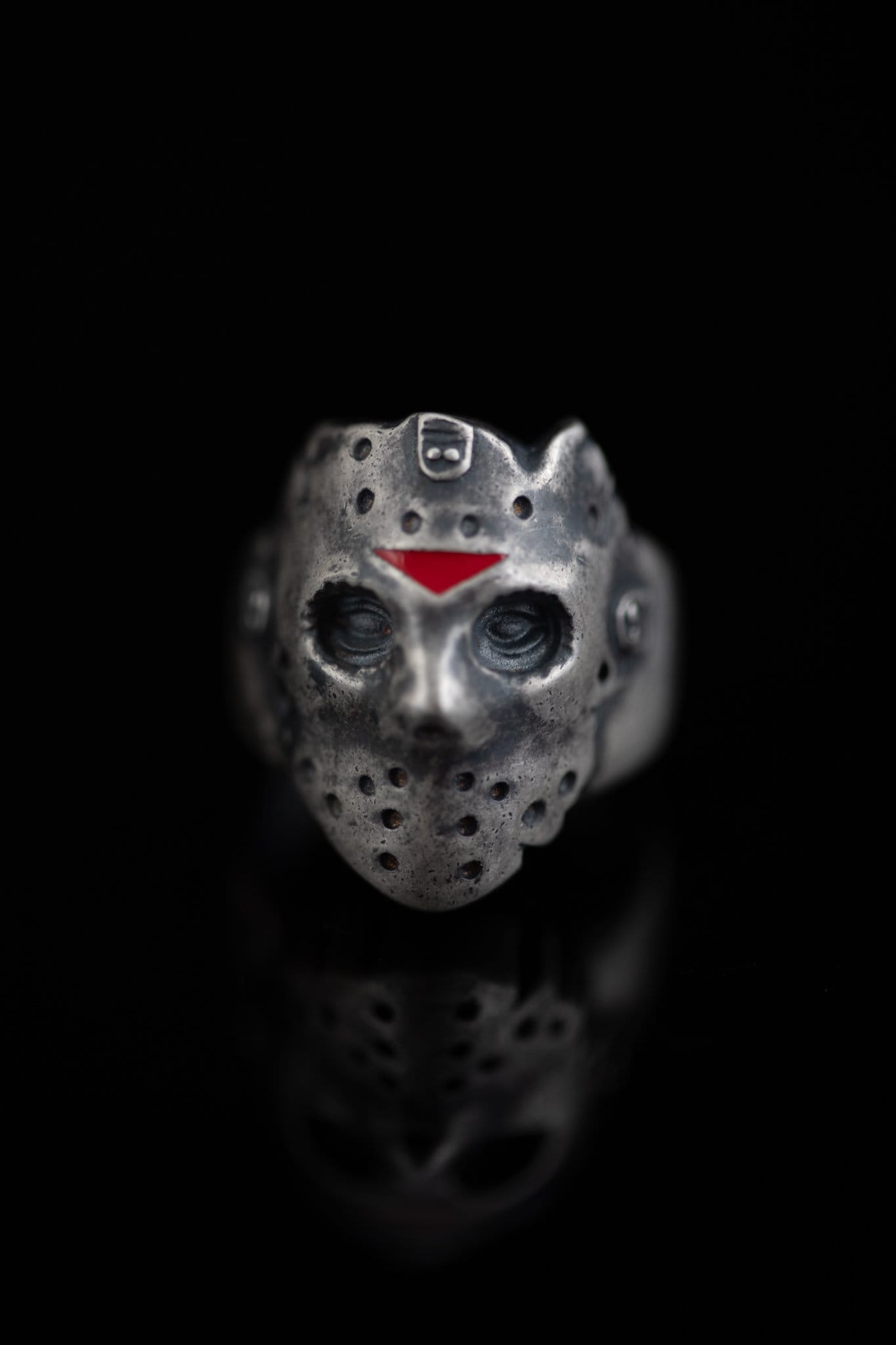 Jason Voorhees 925 Sterling Silver Mask Ring