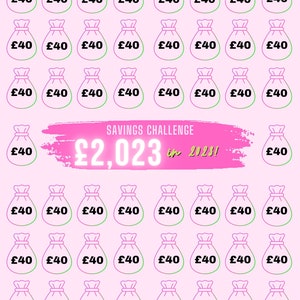 2,023 in 2023 money savings challenge
