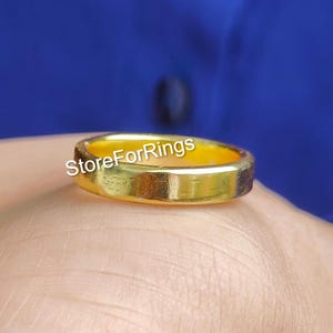 Gold Ring, Gold Ring, Thick Gold Ring, Gold Stack Ring, Simple Gold Ring, Stacking Ring, Thick Ring, Wedding Band
