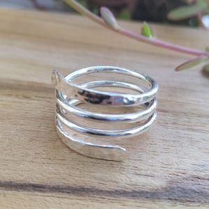 Justerbar ring i sterlingsilver: Boho Midi-, knogar- eller tumring