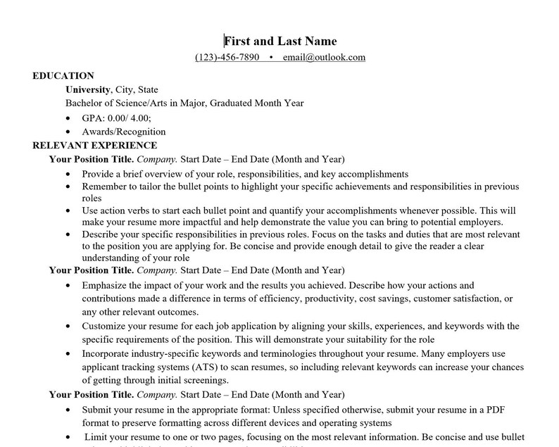 Image showcasing Professional Resume Template, Engineering, Business Resume, ATS ...