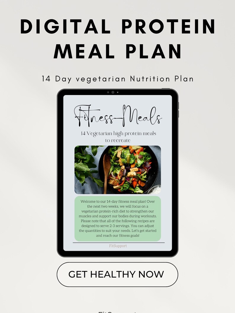 Digital Vegetarian Meal Plan, Vegetarian Idea for Fitness Goal Meal ...