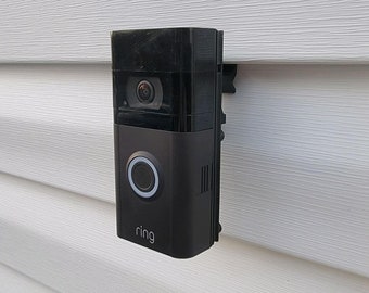 Ring 1, 2, 3, 3 Plus, 4 and Battery Doorbell Plus Adjustable Battery Doorbell Mount, NO Drilling or Adhesive Vinyl Siding Mount