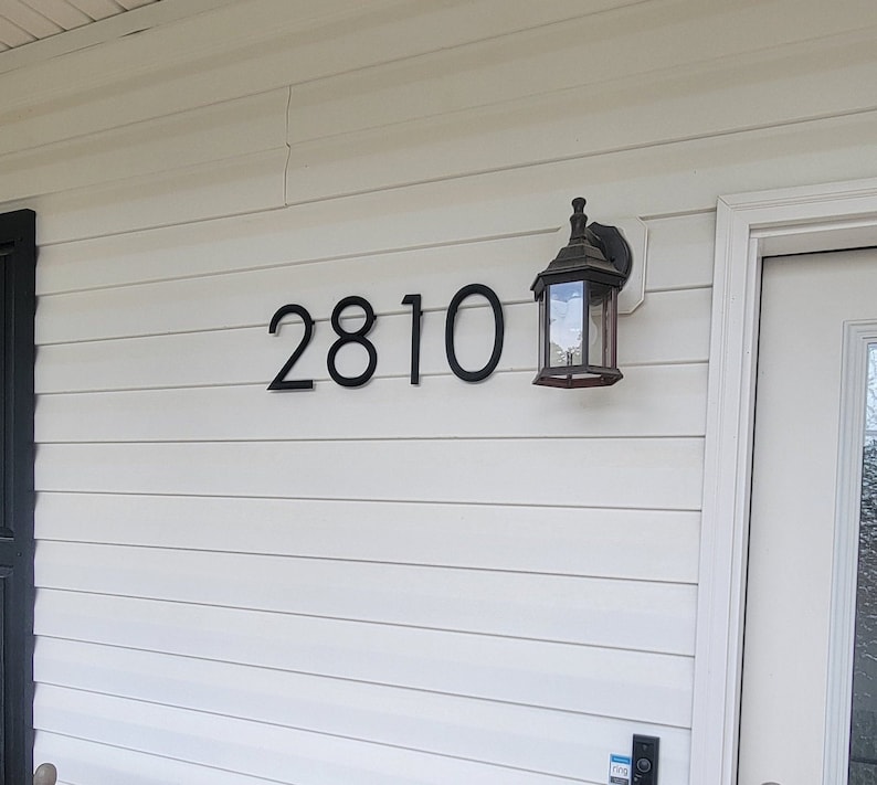 NO DRILLING REQUIRED 7.5 Vinyl Siding House Numbers Etsy
