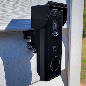 Eufy 2K/E340 Battery Doorbell Adjustable Mount, NO Drilling or Adhesive Vinyl Siding Mount