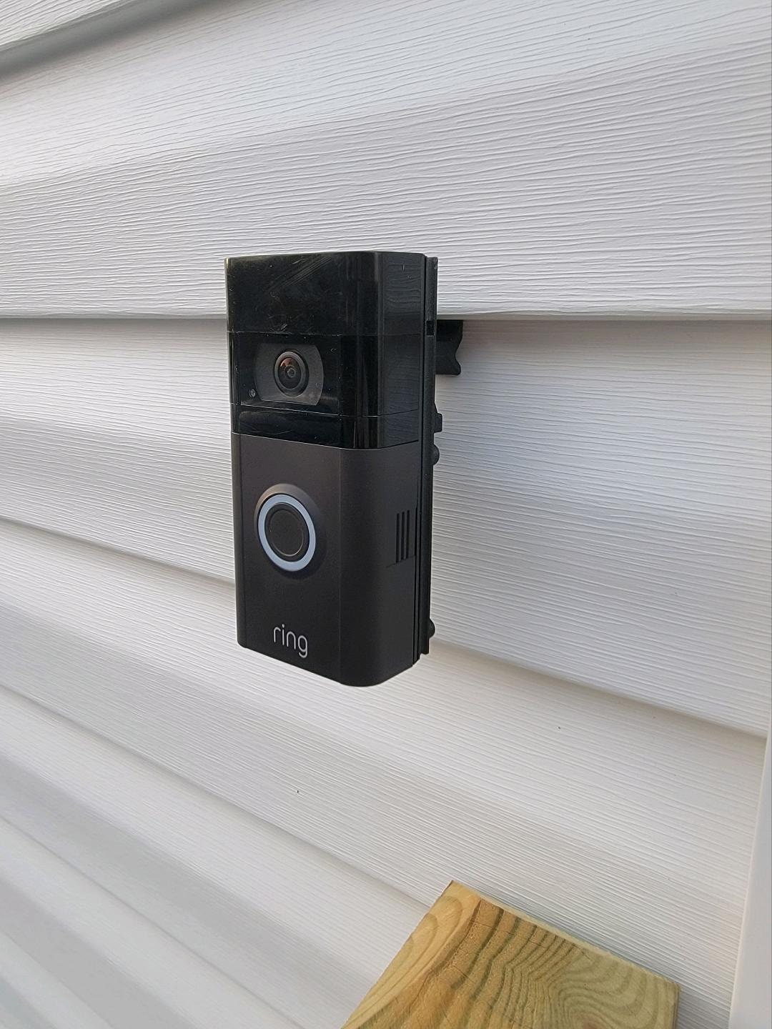 Mounting Block Installing Ring Doorbell On Siding Ring Wired