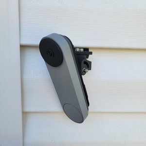 Google Nest Battery Doorbell Camera (NO SCREW REQUIRED) Vinyl Siding Adjustable Mount