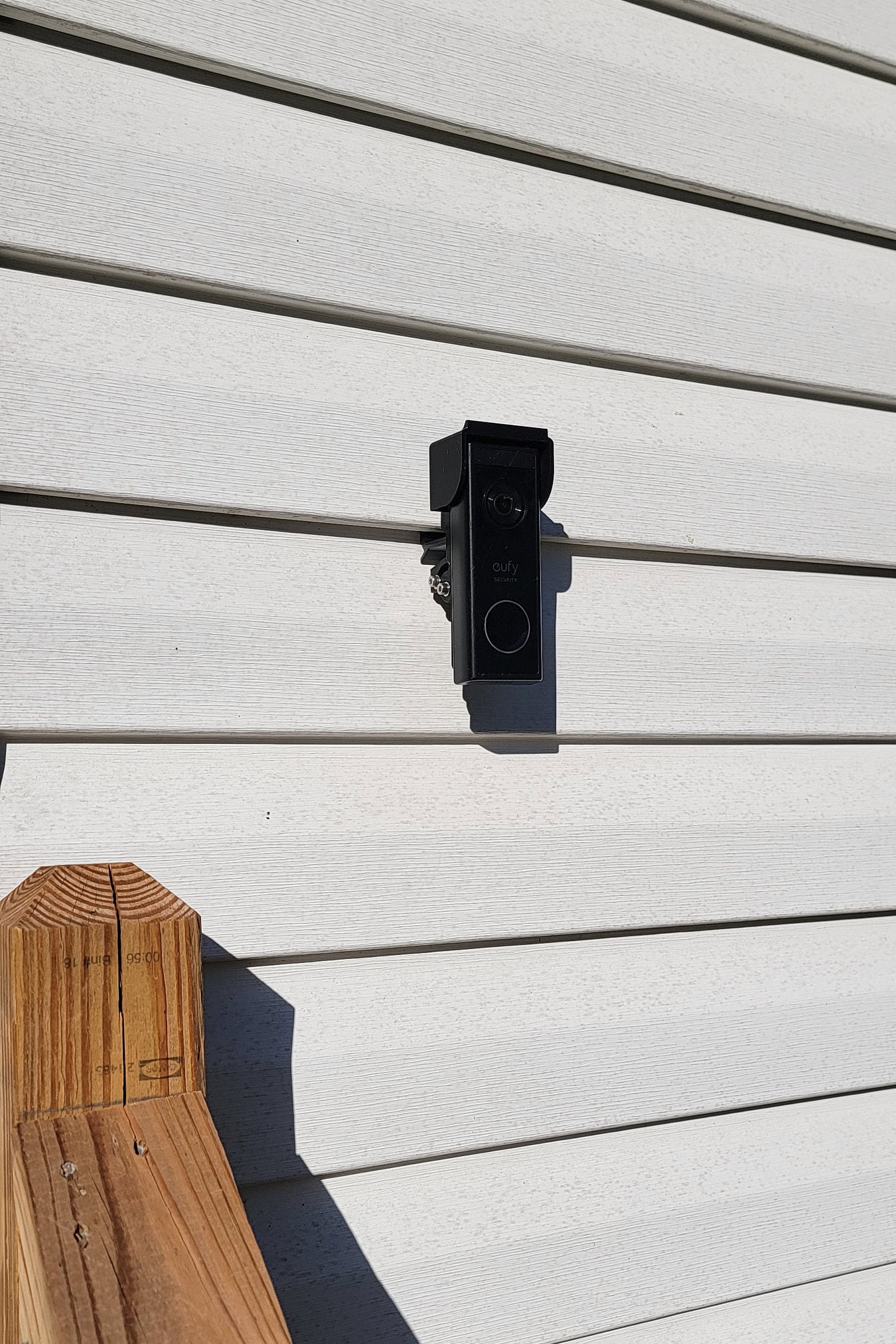 Adjustable Corner Doorbell Mount For Eufy Security Video Doorbell E340 – 0° To 35° Angle, Tamper-Resistant Torx Screws, Black ABS