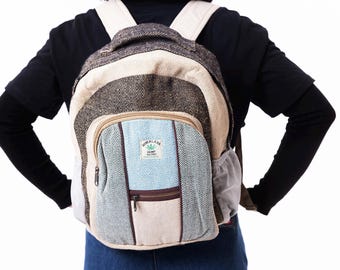 Hemp backpack Made in Nepal, hemp from the Himalayas, hemp bag, backpack