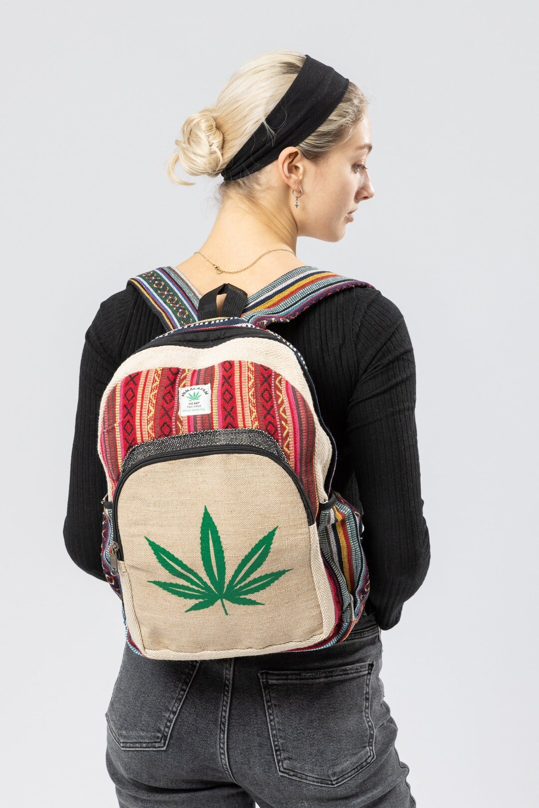 Hemp Backpack Made in Nepal, Hemp From the Himalayas, Hemp Bag Etsy