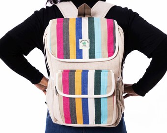 Hemp backpack Made in Nepal, hemp from the Himalayas, hemp bag, backpack