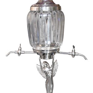 Castle Antiques Handmade Brass Lady Fairy Absinthe Fountain with Wings- 2 Spout Absinthe tower -Absinthe Dispenser