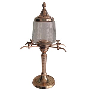 Castle Antiques New Handmade Copper Absinthe Fountain | 4 Spout | Absinthe tower | Absinthe Dispenser | Vintage Absinthe