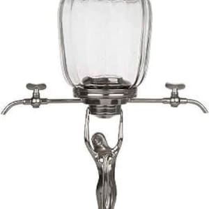 Absinthe Fountain lady 2 spouts | Absinthe fountain brass & lady