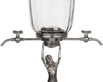 Lady Absinthe Fountain: Brass & Glass 2-Spout