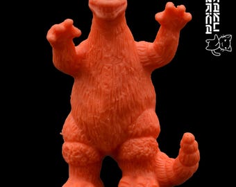 Yamakatsu Godzilla (Orange) - Vintage Godzilla Kaiju Keshigomu