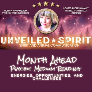 Month Ahead Psychic Medium Reading • Ask 2 Questions • PDF