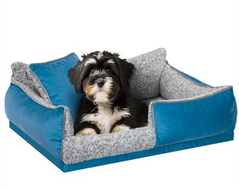 Teddy Dog Couch |  Dog Bed for Small Dog Cat | Pet Sofa Couch | Washable Removable | Warm Cosy Dog Couch | Easy to Clean | Pet Gifts | SIZES
