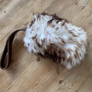 Sheepskin dog tug toys | Fur with leather Handle | Dog Training | Sheepskin Chaser Tug | Natural Dog Toy | Paws Made Sheepskin | Agility Toy