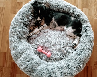 Round Soft dog couch | Round Washable dog bed | Winter Warm Dog bed | Comfy Dog bed | cat bed | Pet Mat for Large Jumbo Medium Small