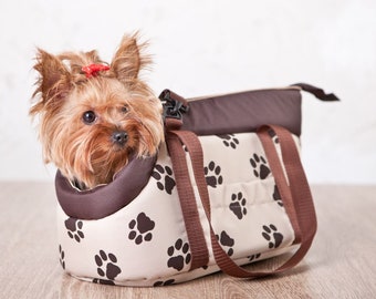 Portador de eslingas para perros con bolsillo / Patrones y colores / hasta 5 kg / 11 IBS / Mochila duradera / Eslinga para cachorros, conejos y gatos / Bolsa porta mascotas pequeña