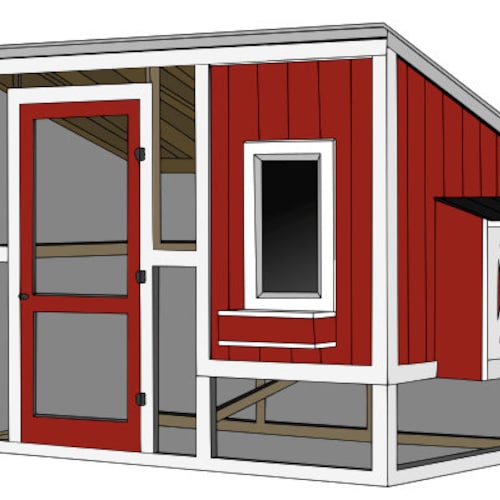 Small Chicken Coop Building Plans Etsy