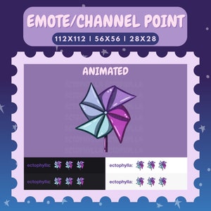 Animated pinwheel channel point icon/emote | pastel, cute, twitch, discord , youtube