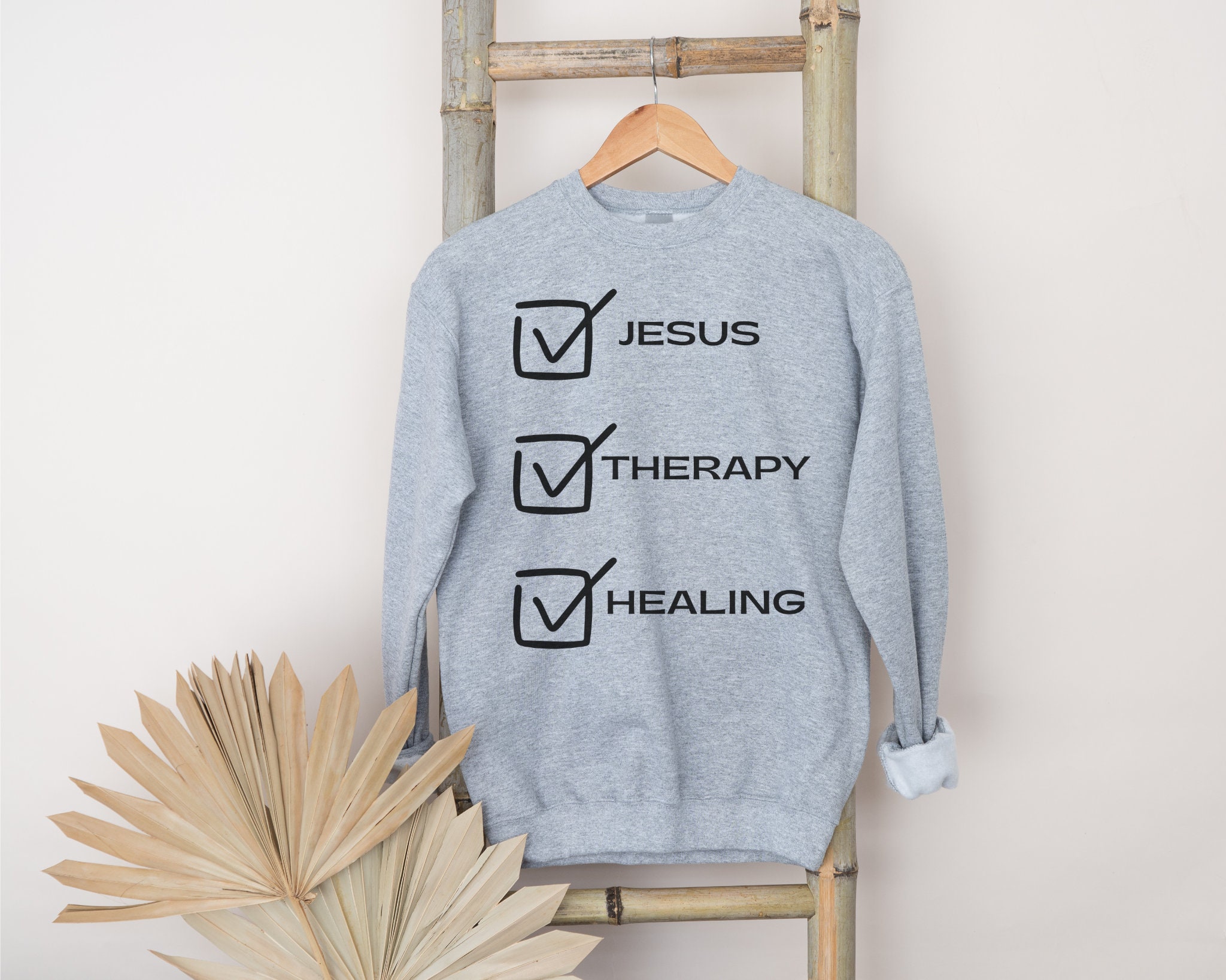 Therapy and Jesus Crewneck Therapy Hoodies Christian Bible - Etsy