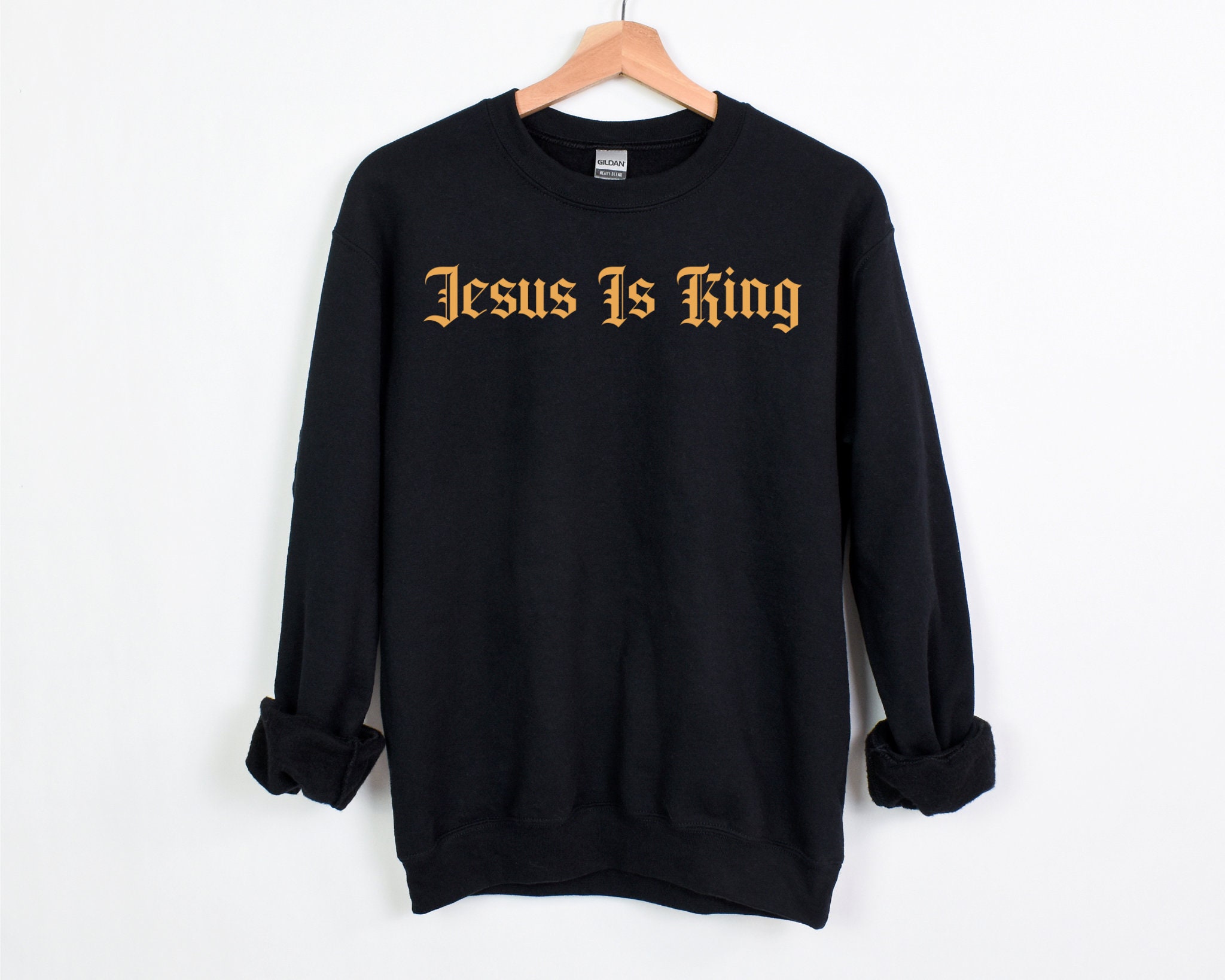 Jesus is King Crewneck and Hoodies Christian Bible Verse Crewnecks Cute Crewneck Christian Quote Apparel Oversized Sweatshirt Trendy Etsy UK