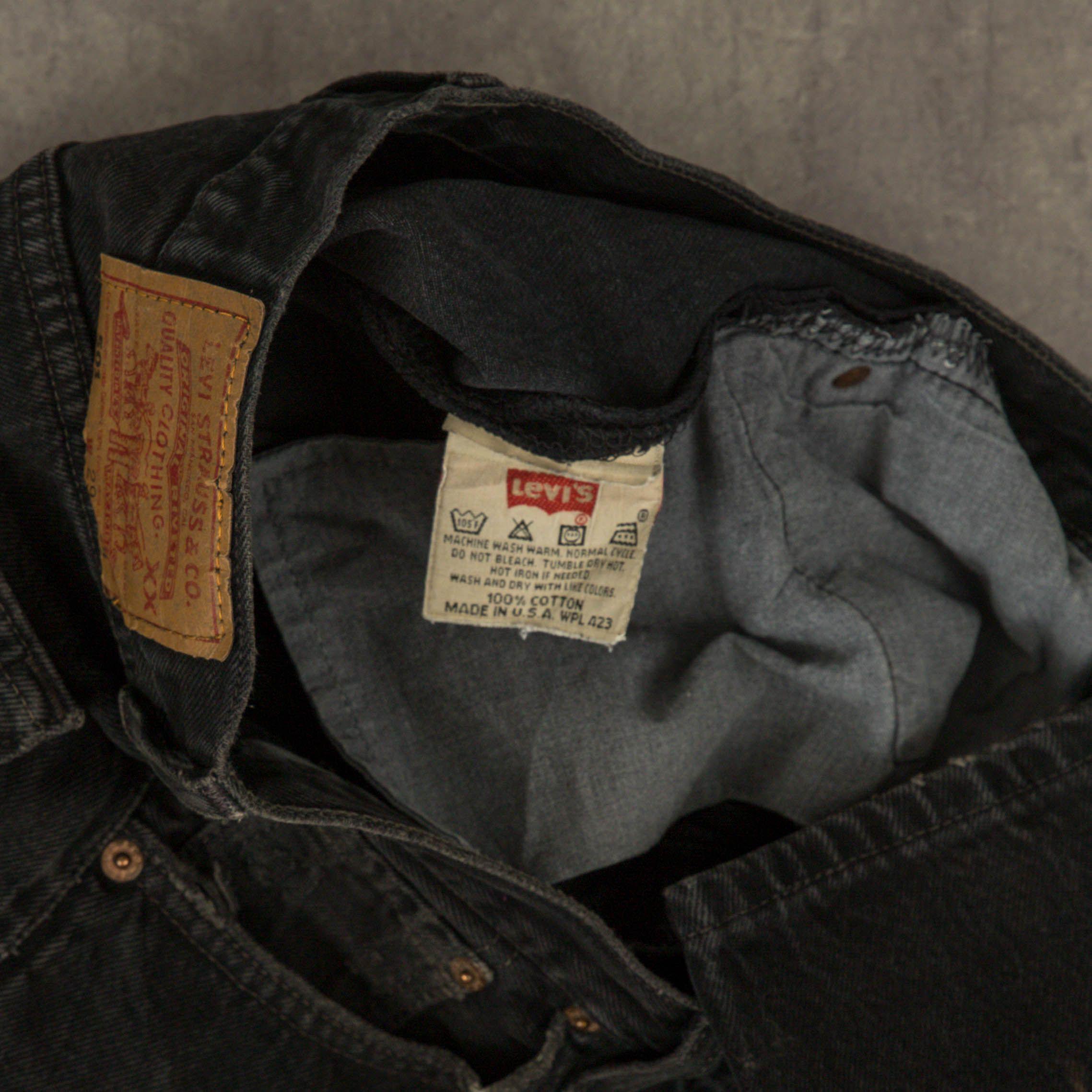 Vintage 1995 Levi s 501 Jeans W29 L34 Black Etsy Canada