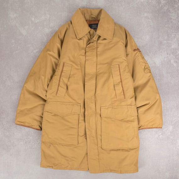 Chaqueta acolchada vintage Sears de los años 80 para hombre, color