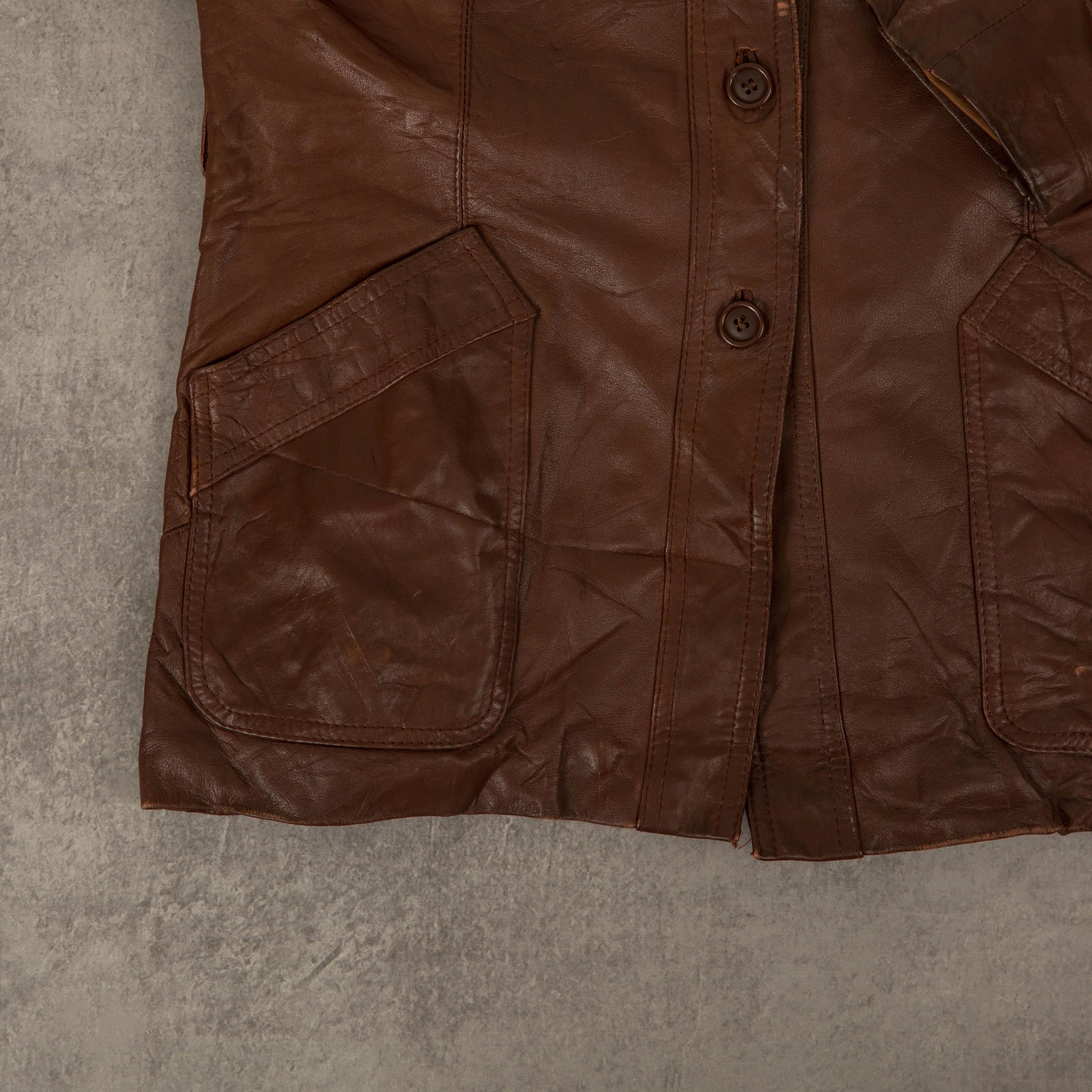 Vintage Crazy Horse Western Jacket Western Jacket 70s Large