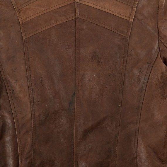 Vintage Y2K Italian Leather Motorcycle Jacket Ita… - image 6