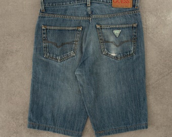 Vintage Guess Denim Shorts W30 Blue