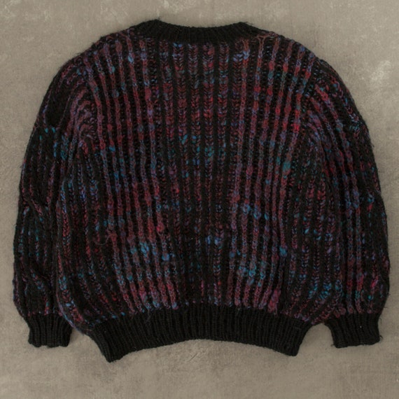Vintage 1990s Structured Boxy Knitted Jumper Medi… - image 2
