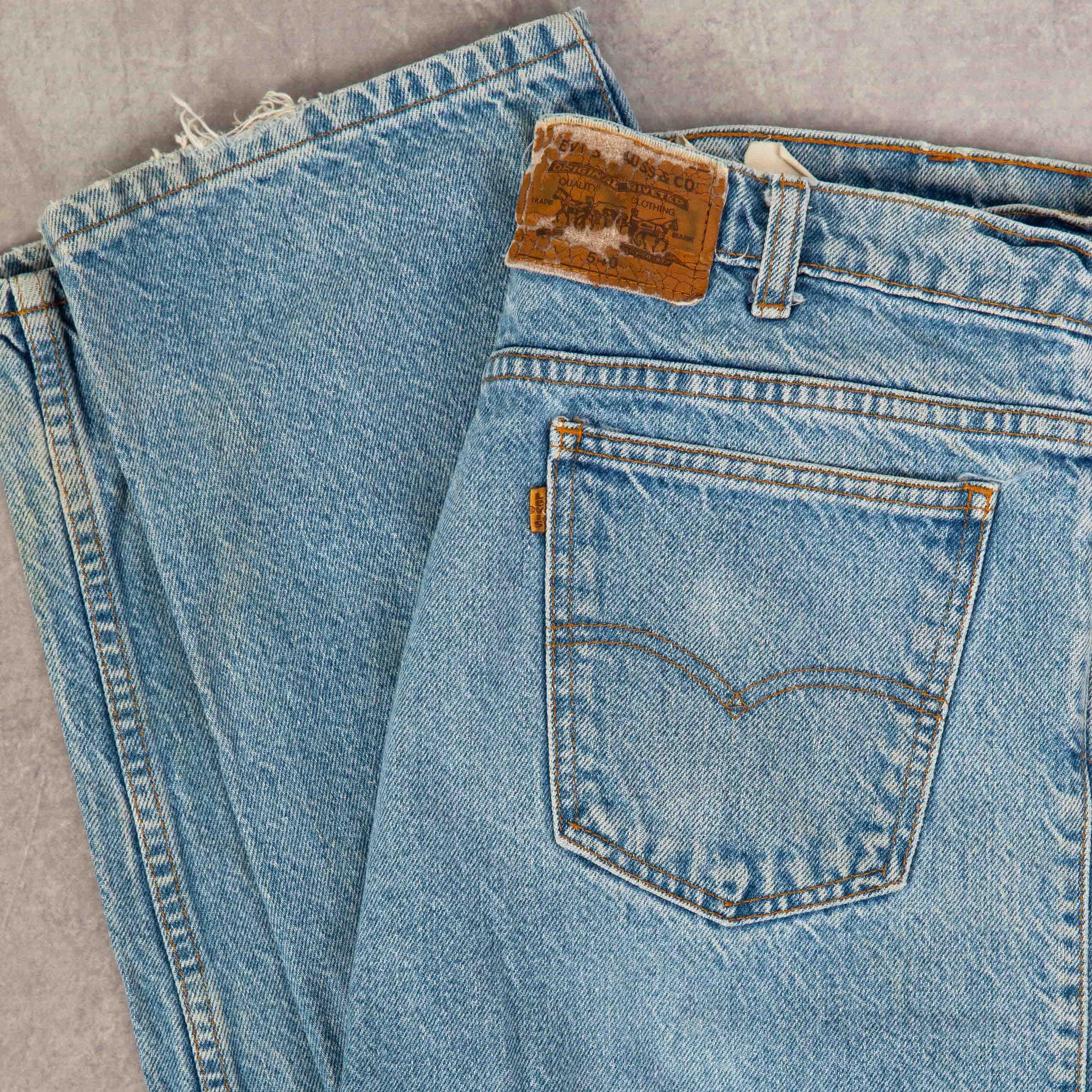 Levi's Vintage 90s 540 Relaxed Fit Orange Tab Jeans W34 L32 Men's