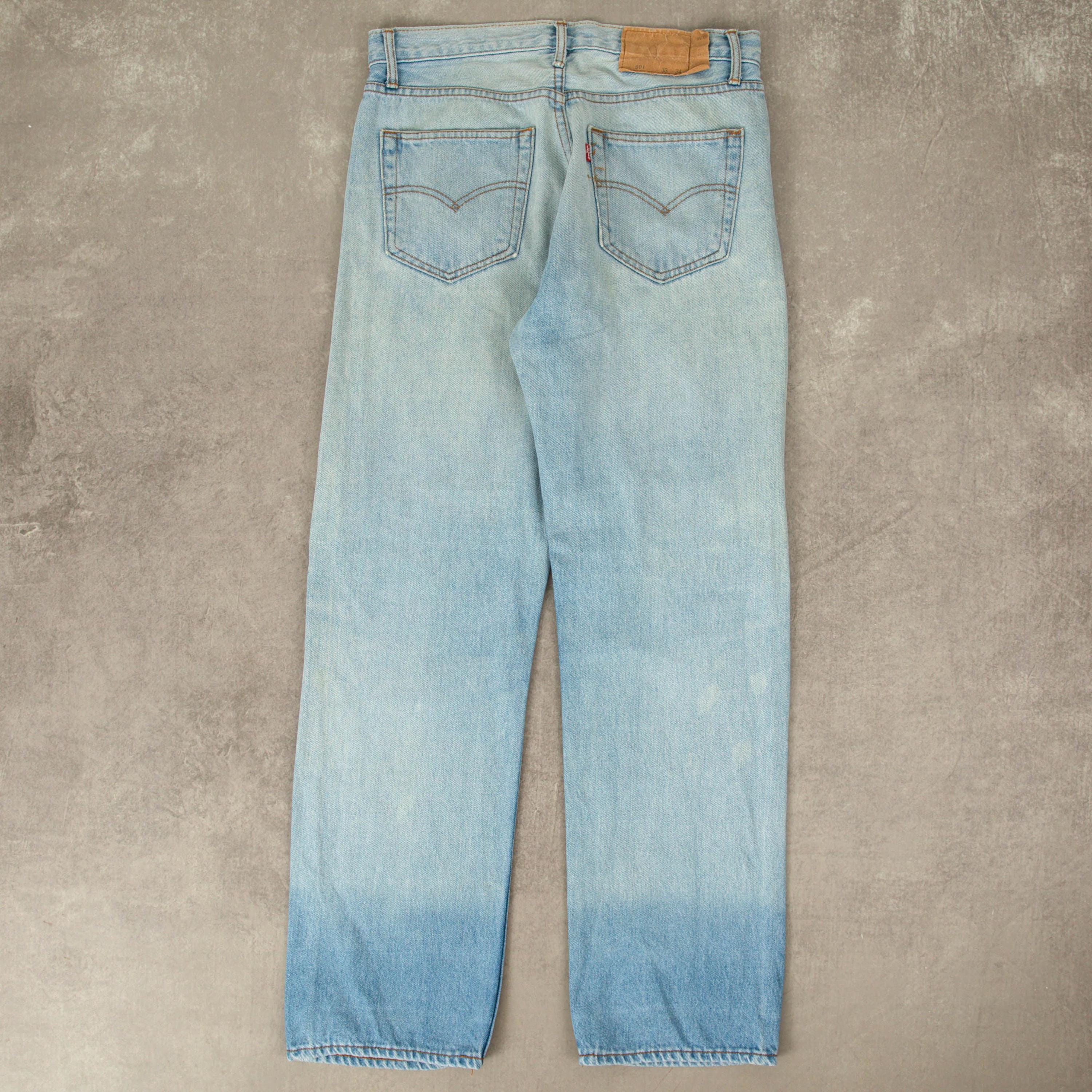 Vintage 1990s Levi's 501 Distressed Jeans W31 L30 Blue - Etsy