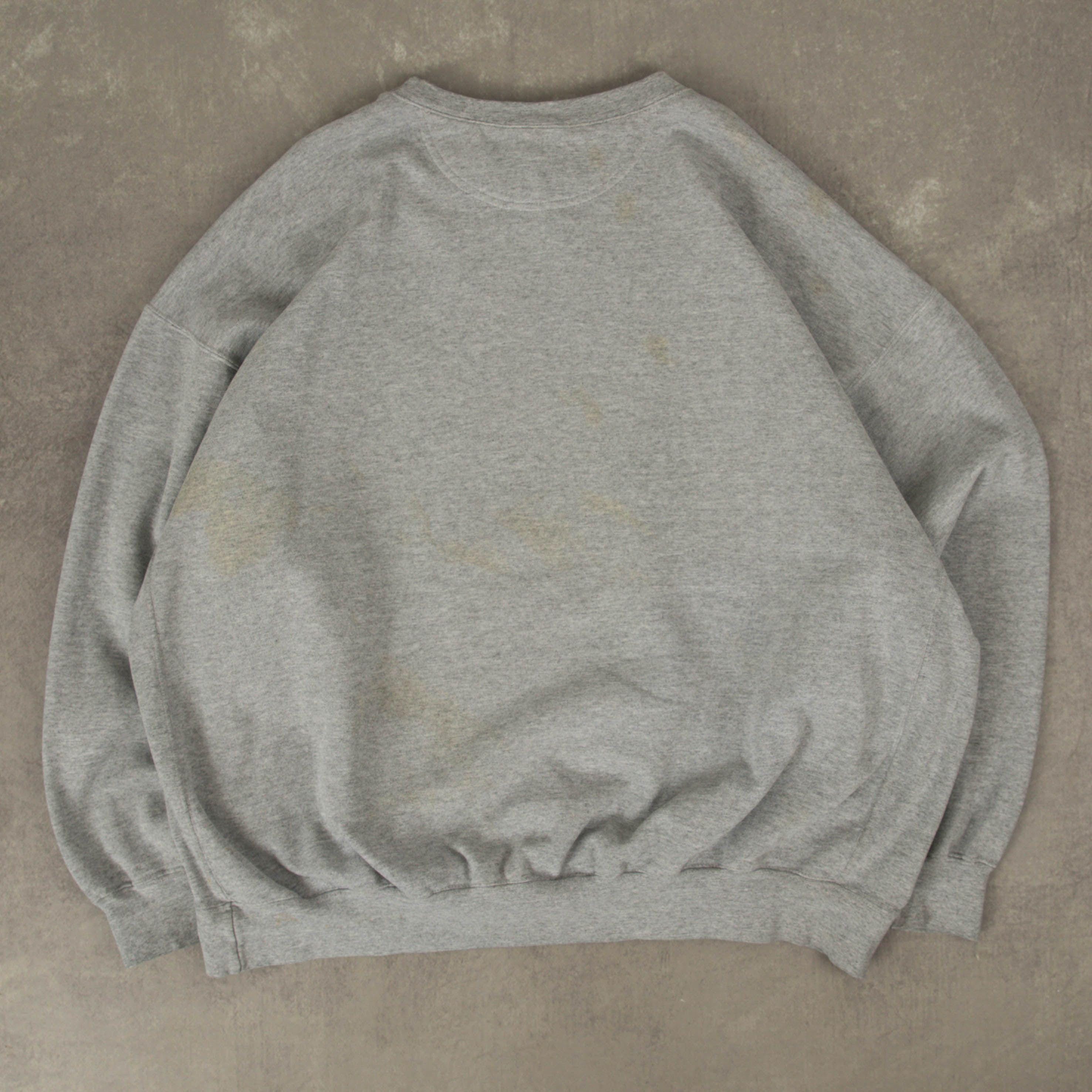 90’s Nike sweat shirt XXL Gray スウェット Men's Vintage 90's Nike Sweatshirt XXL Gray Embroidered Mini