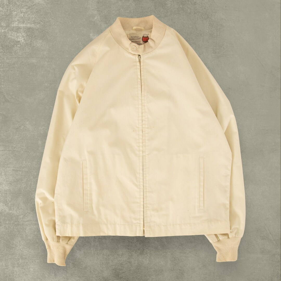 Vintage Zero King 70's Bomber Jacket Graphic Logo Large Etsy