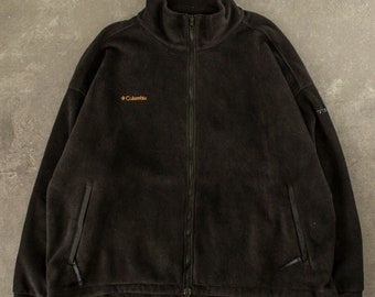 VintageColumabe Full Zip Fleece XXL Schwarz