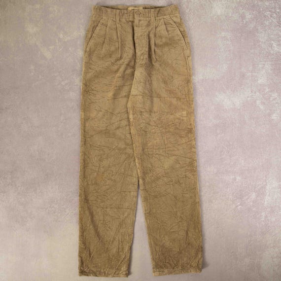 Pantalón de pana jumbo vintage holgado (talla 29, talla 34) para