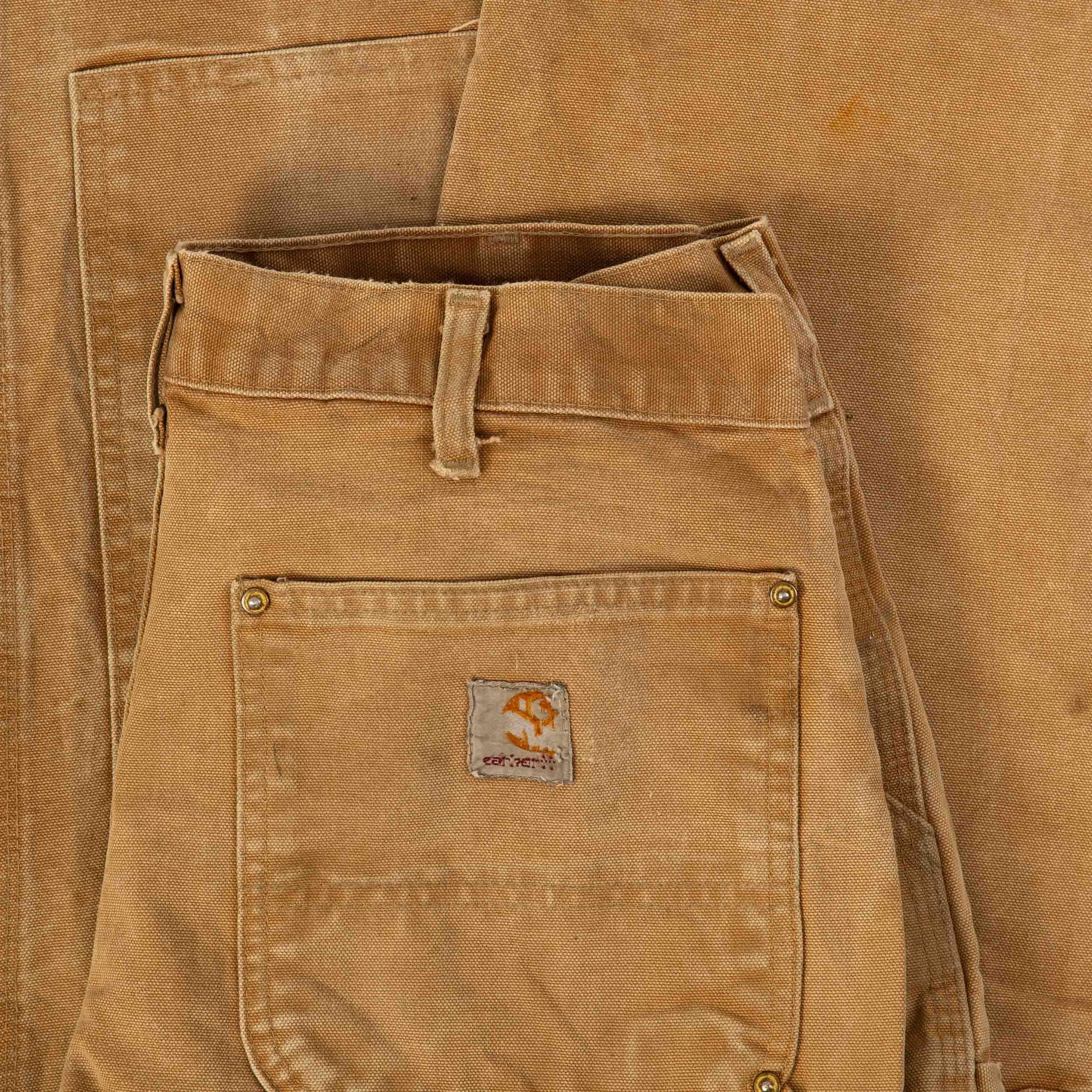 パンツ carhartt double knee pants usa w30l30 VINTAGE CARHARTT DOUBLE KNEE PANTS SIZE 30X30 MEN'S LIGHT